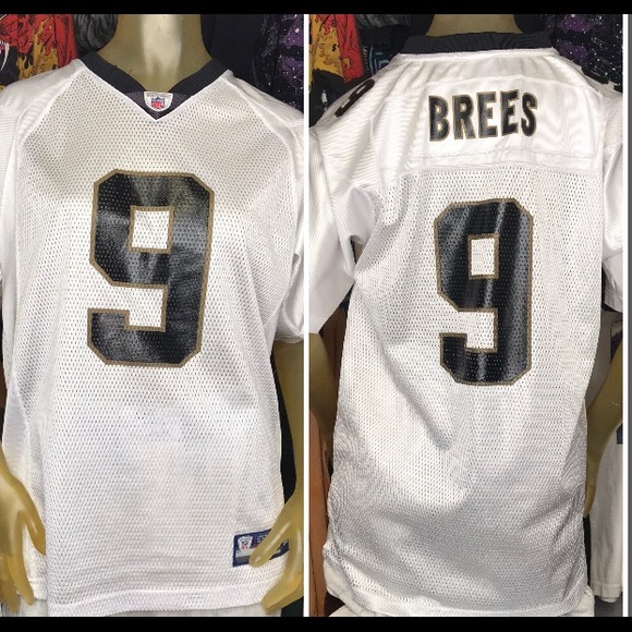 Reebok On Field New Orleans Saints Jersey #9 Drew Brees Size Youth XL Women’s S